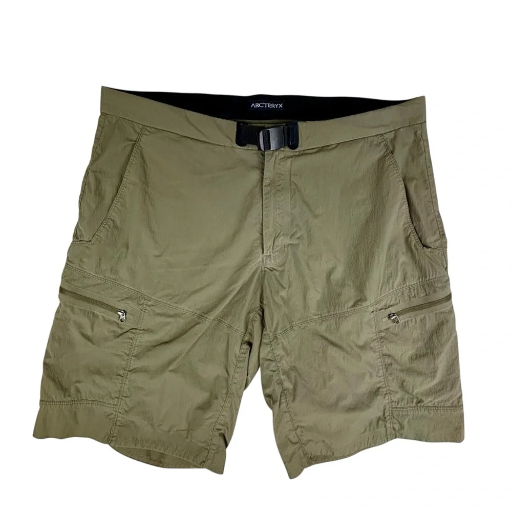 Arc'teryx Gamma Lightweight 9” Shorts 38 Green‎ Hiking Climbing Outdoor